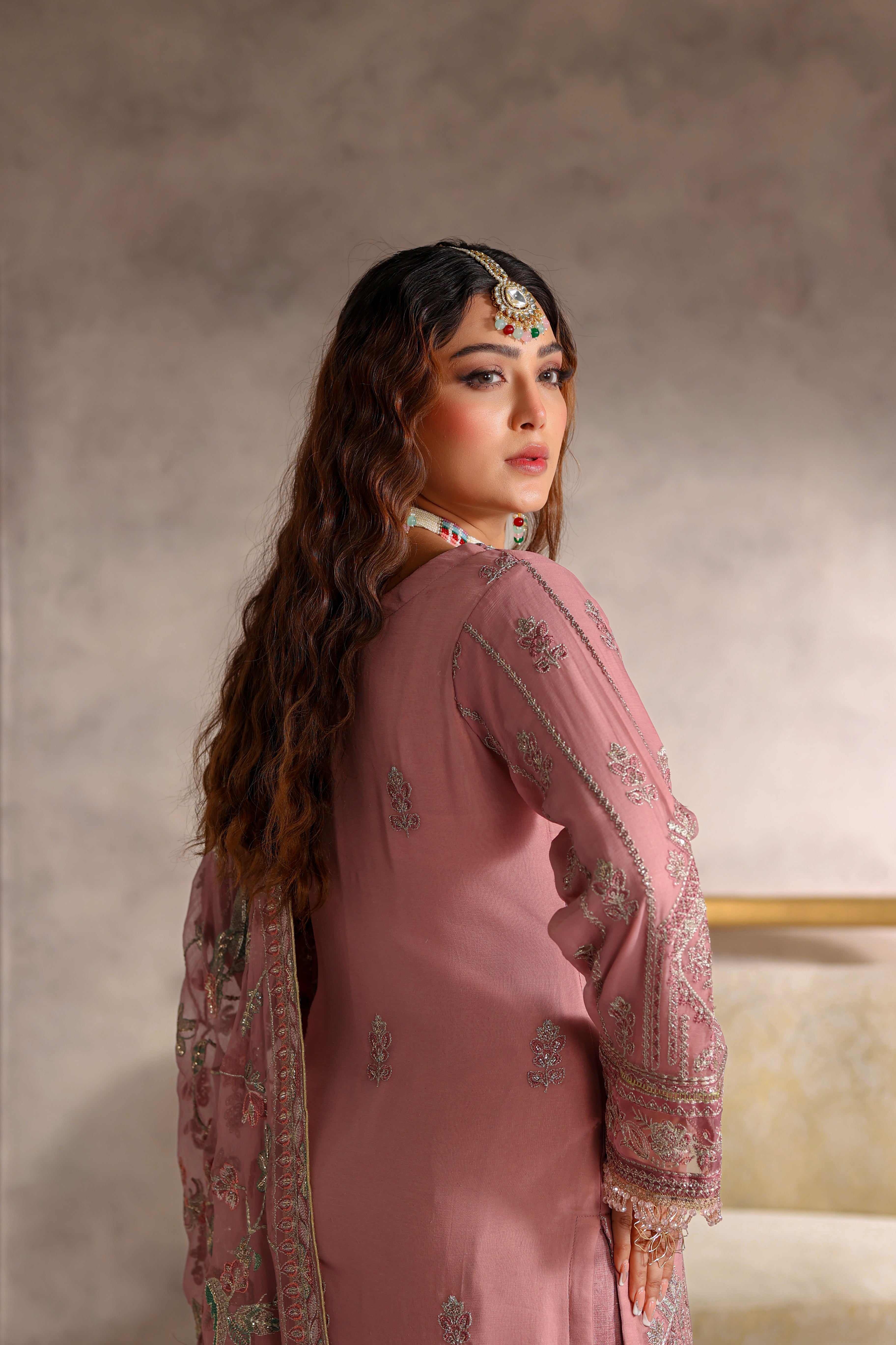 Mehr Bamber Chiffon Formal Suit - NFD-104