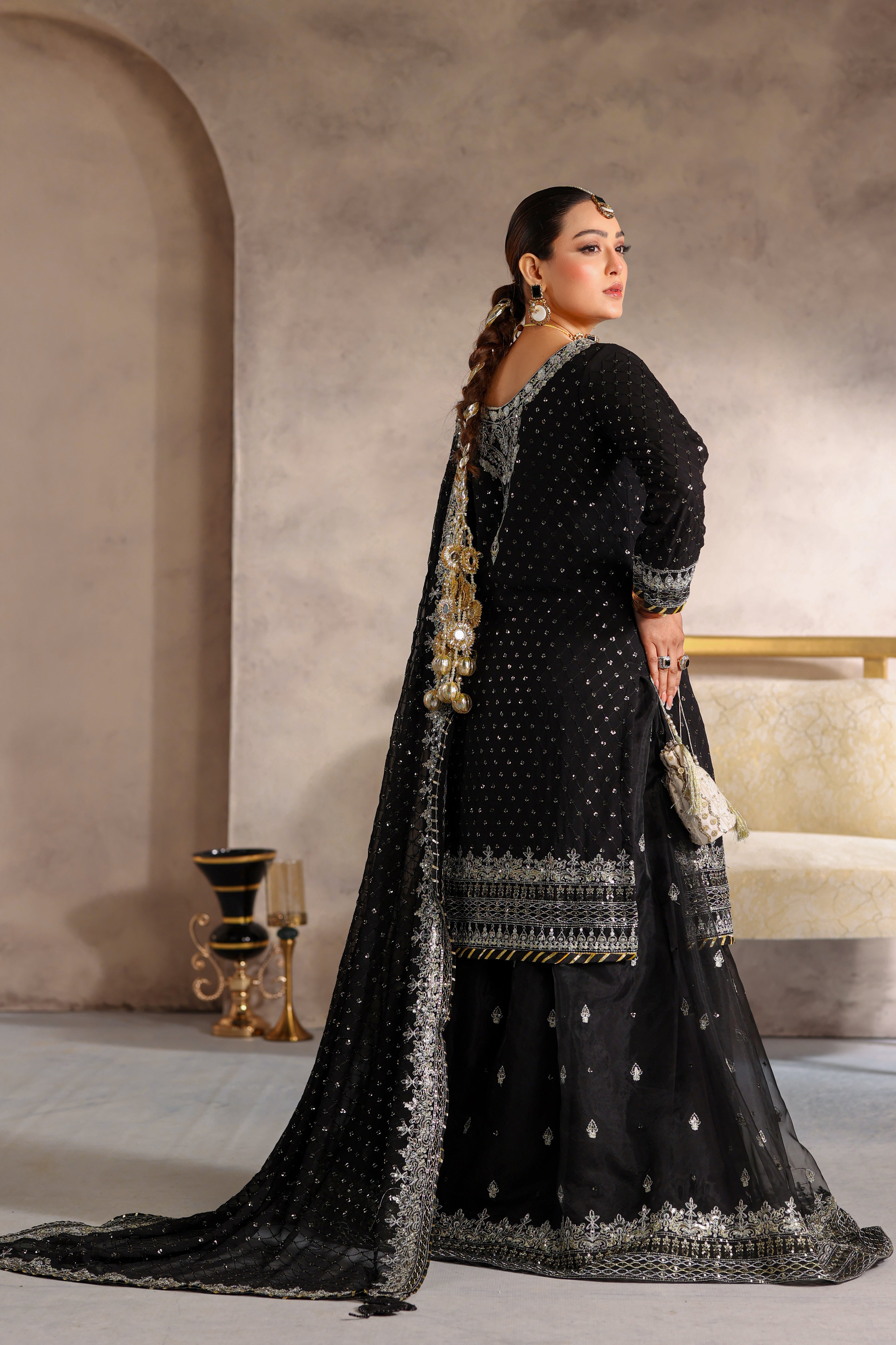 Chandani Luxe Bamber Chiffon Formal Suit - NFD-301