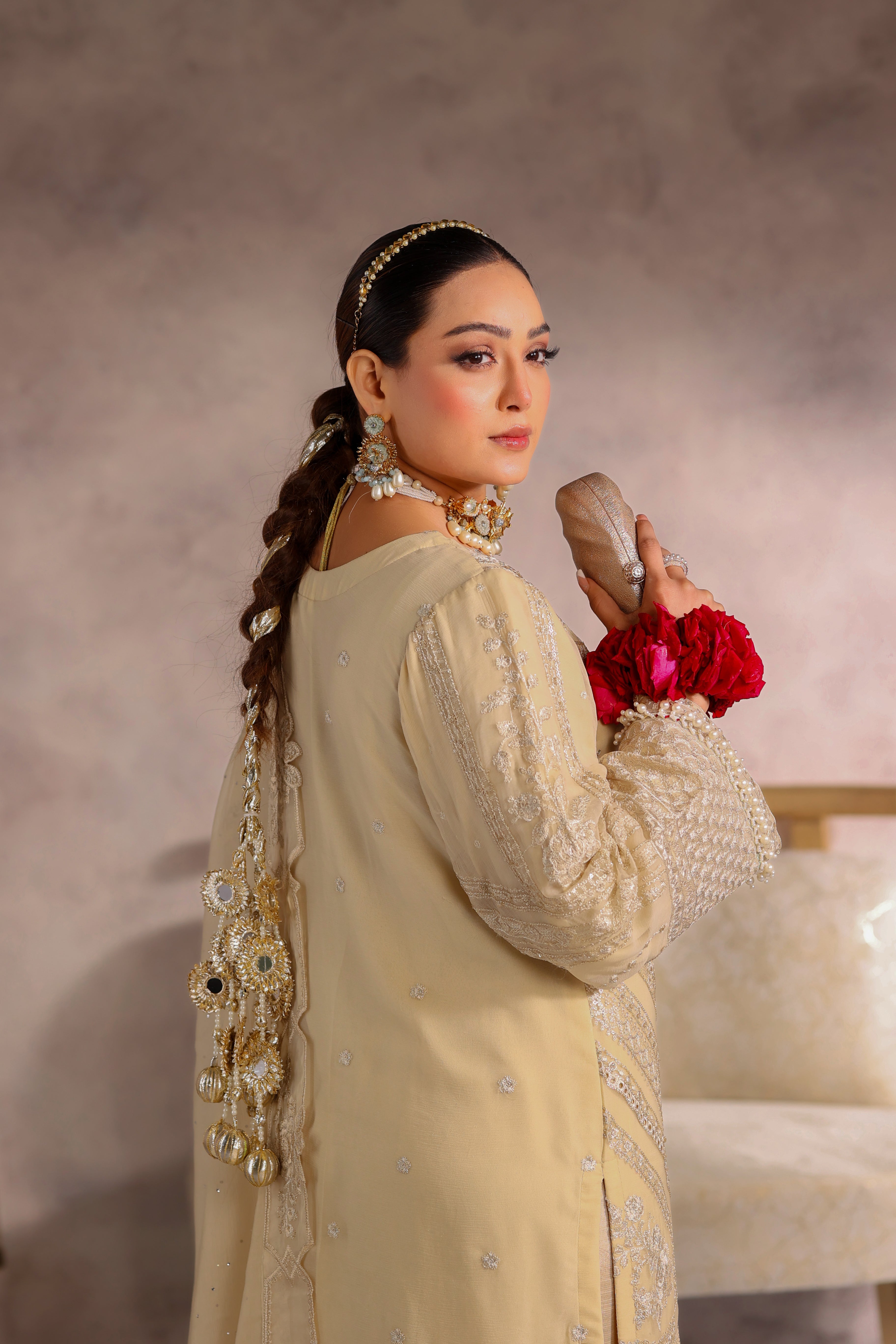 Mahjabeen Bamber Chiffon Formal Suit - NFD-101