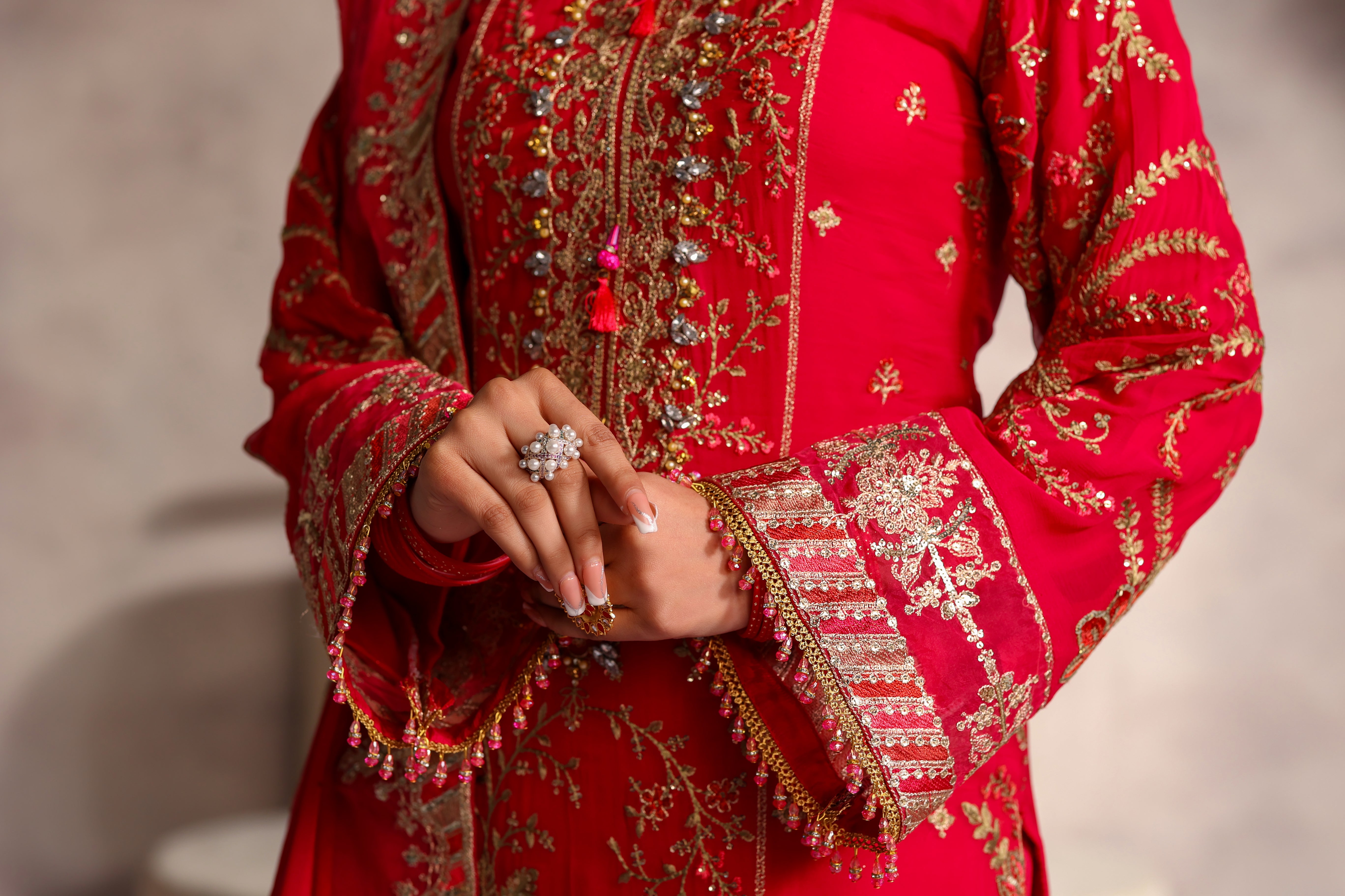 Sitara Bamber Chiffon Formal Suit - NFD-203