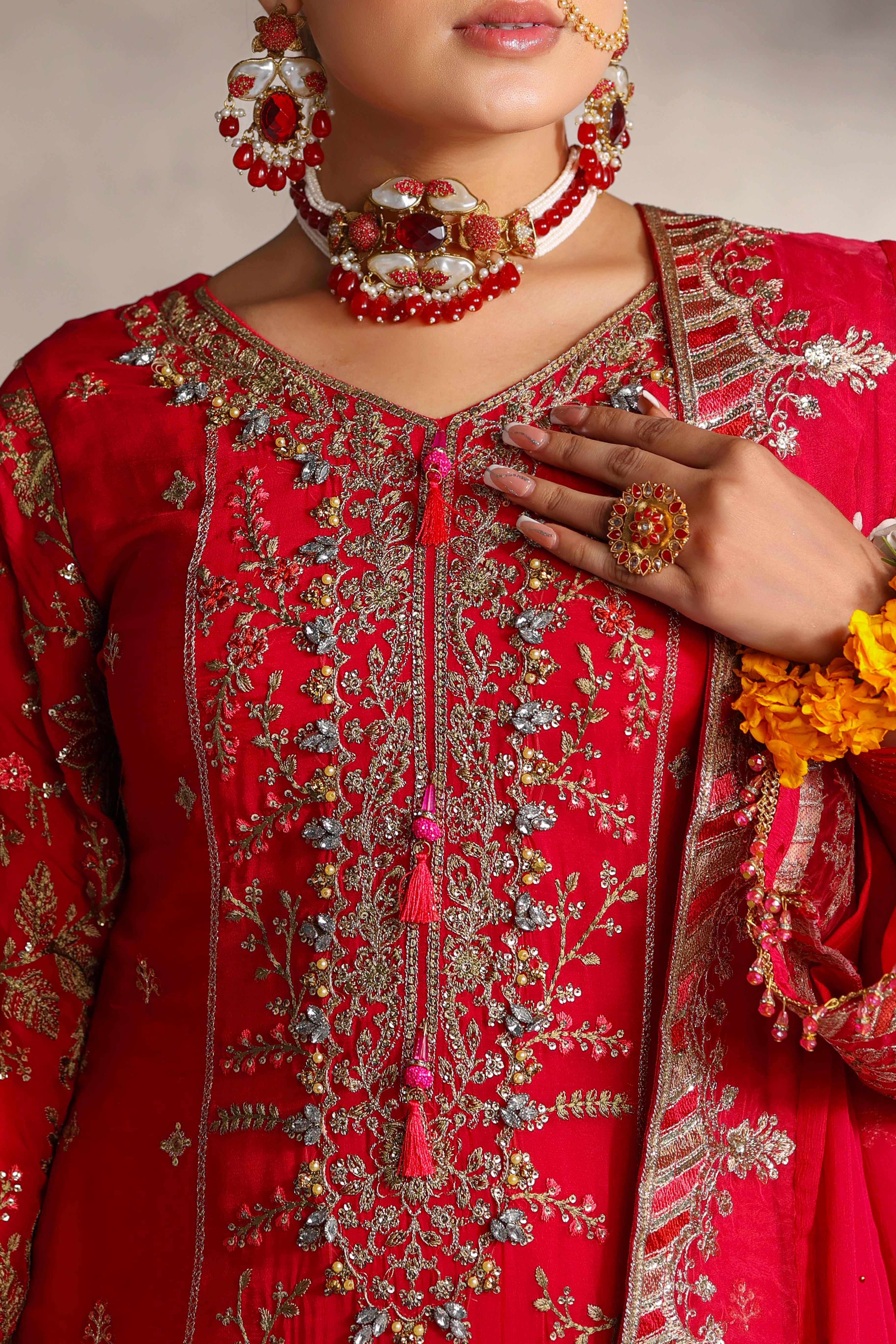 Sitara Bamber Chiffon Formal Suit - NFD-203