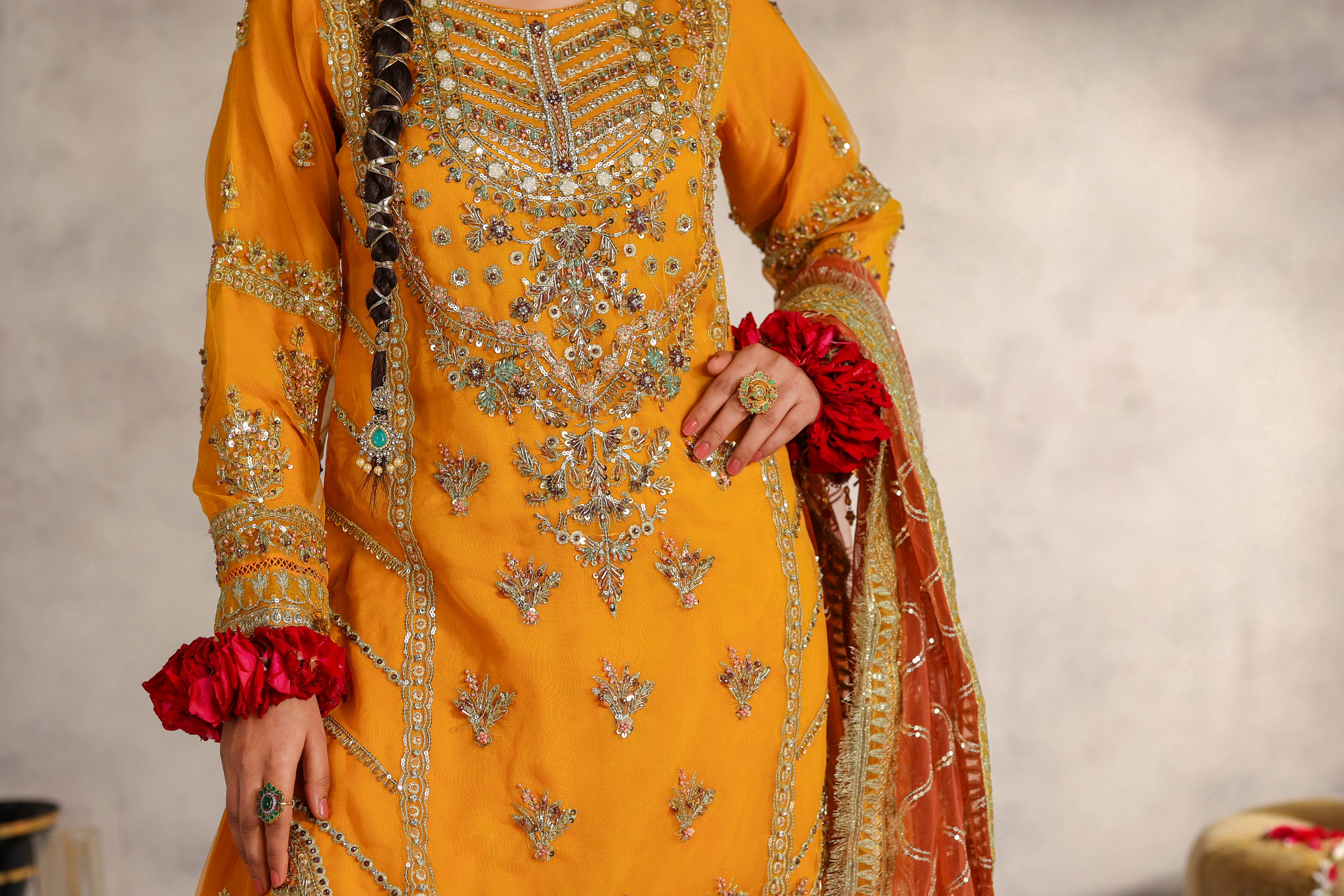 Zarina Organza Formal Suit -NFD-304