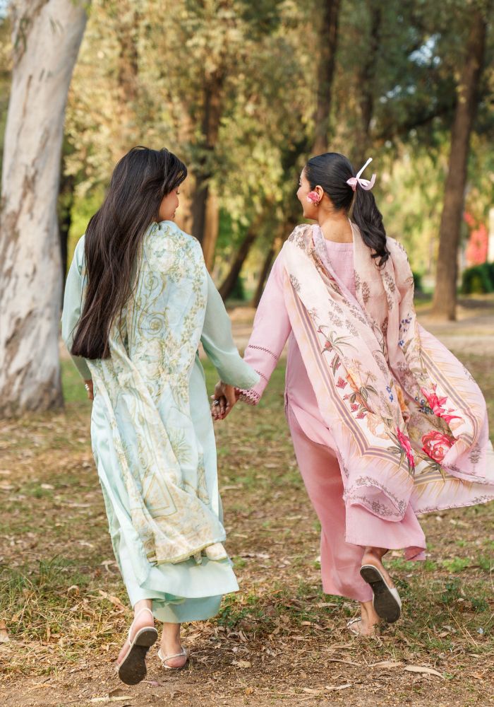 Aafreen Mint – Luxury Lawn 3-Piece Suit (NLC-110-PK)